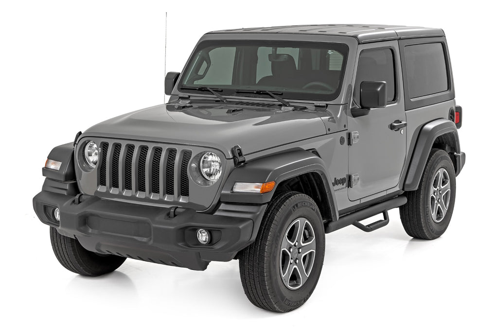 Nerf Steps Full Length 2 Door Jeep Wrangler JL 4WD (2018-2026) Rough Country