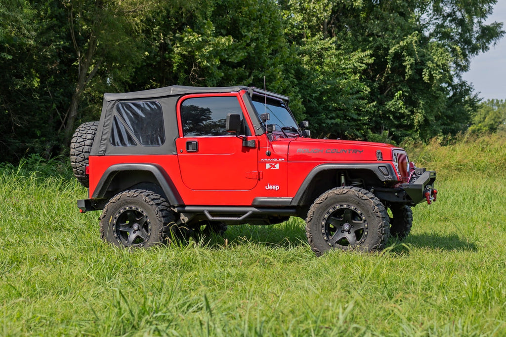 Nerf Steps Full Length Jeep Wrangler TJ 4WD (1997-2006) Rough Country