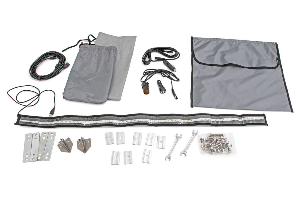 Rough Country Roof Top Tent Rack Mount | 12 Volt Accessory & LED Light Kit | 99050
