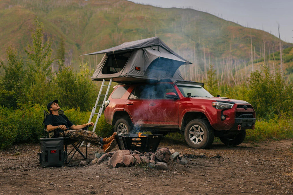 Rough Country Roof Top Tent Rack Mount | 12 Volt Accessory & LED Light Kit | 99050