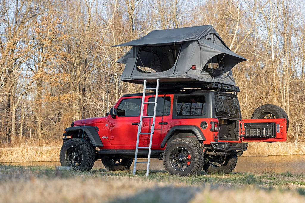 Rough Country Roof Top Tent Rack Mount | 12 Volt Accessory & LED Light Kit | 99050