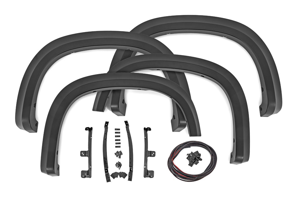 Fender Flares Sport GB8 Mosaic Black Chevy Silverado 1500 (19-26) Rough Country