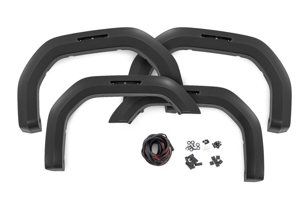 Fender Flares Sport 5IS Silver Ice GMC Sierra 2500 HD/Sierra 3500 HD (20-26) Rough Country