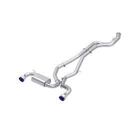 20-Up Toyota Supra T304 Stainless Steel 3 inch Cat-Back Dual Rear Outlet with Burnt End Tips 2 4.5 inch T305 Burnt End Tips Included MBRP