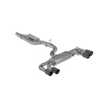 Cargar imagen en el visor de la galería, 2015-21VW Golf R T304 Stainless Steel 3 inch Cat-Back Active Quad Rear Exit with Carbon Fiber Tips MBRP