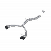 Cargar imagen en el visor de la galería, T304 Stainless Steel 2.5 Inch Resonator Back Dual Rear Quad Carbon Fiber Tips 18-Up Audi S5 Coupe/S4 Sedan MBRP