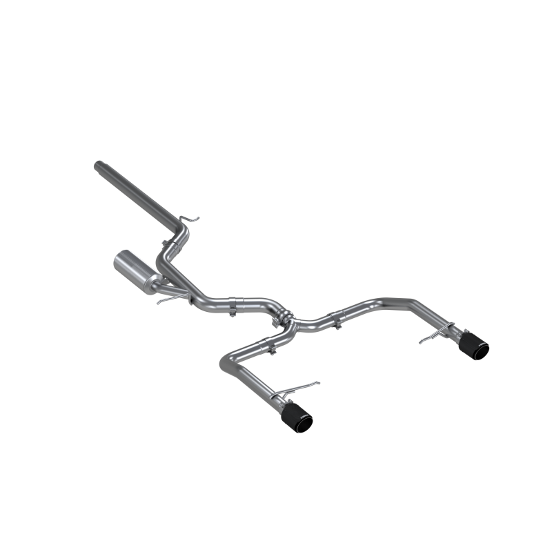 2019-2021 VW Jetta GLI Armor Pro Series 3 Inch Cat Back Dual Rear Exit T304 Stainless Steel with Carbon Fiber Tips Exhaust System MBRP