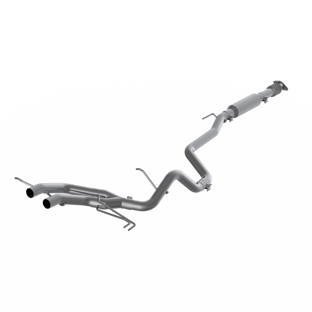 2.5 Inch Cat Back Exhaust System Dual Exit For 13-18 Hyundai Veloster Turbo Aluminized Steel MBRP
