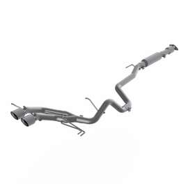 2.5 Inch Cat Back Exhaust System Dual Exit For 13-18 Hyundai Veloster Turbo T304 Stainless Steel With Tips MBRP