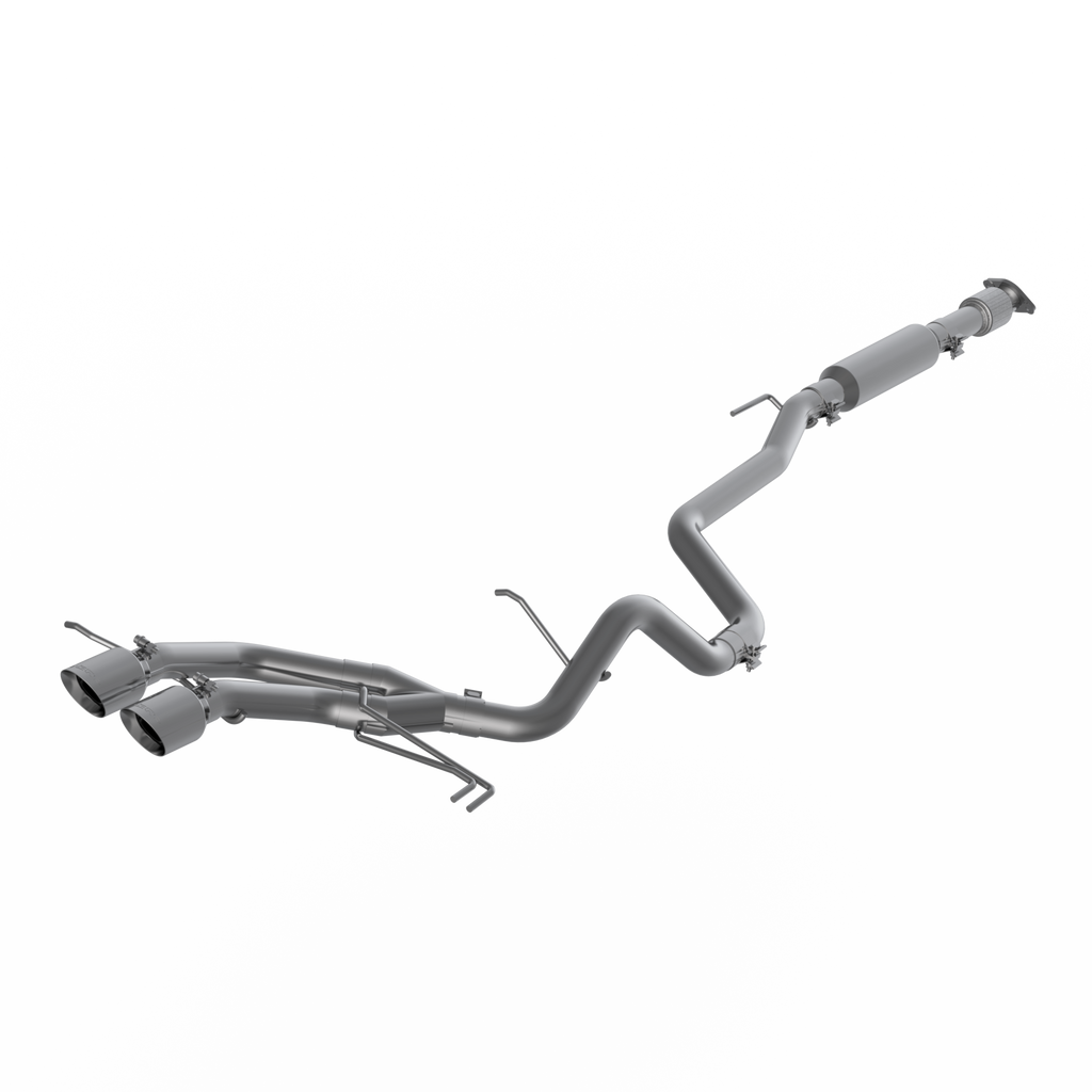 2.5 Inch Cat Back Exhaust System Dual Exit For 13-18 Hyundai Veloster Turbo Aluminized Steel With Tips MBRP