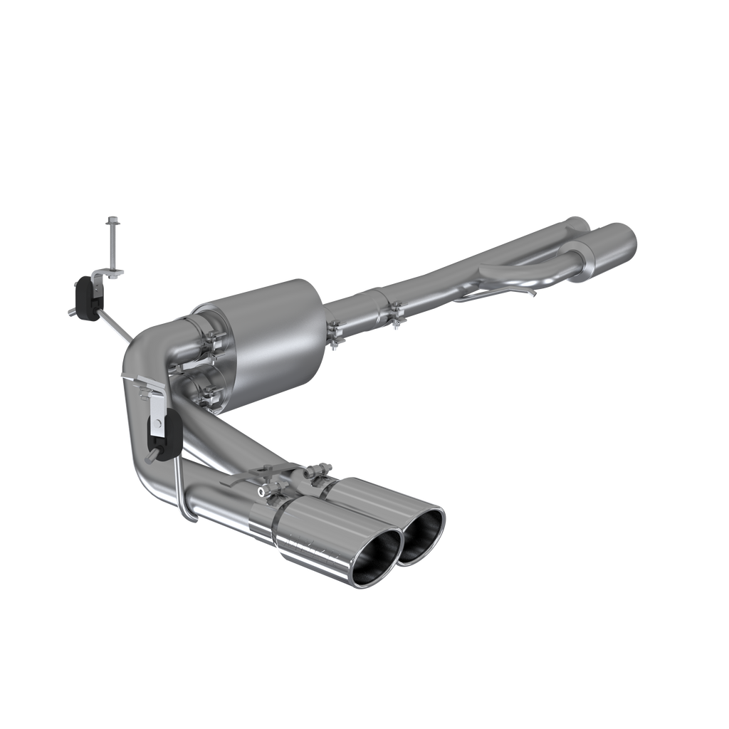 3 Inch Cat Back Exhaust System Pre-Axle Dual Outlet Aluminized Steel For 19-Up Silverado/Sierra 1500, 2022 Silverado LTD/ Sierra Limited 5.3L MBRP