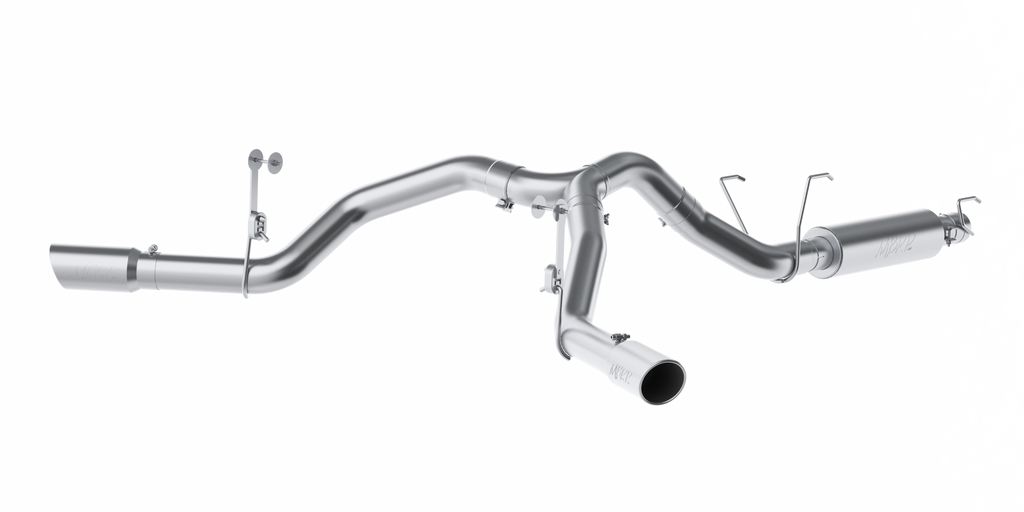 4 Inch Cat Back Exhaust System For 14-Up RAM 2500 6.4L Dual Split Side Exit T409 Stainless Steel MBRP