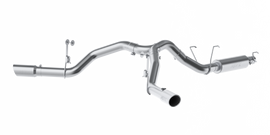 4 Inch Cat Back Exhaust System For 14-Up RAM 2500 6.4L Dual Split Side Exit T409 Stainless Steel MBRP