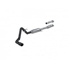 Cargar imagen en el visor de la galería, 21-Up Ford F-150 Black Coated Aluminized Steel 3 Inch Cat-Back Single Side Exhaust System MBRP