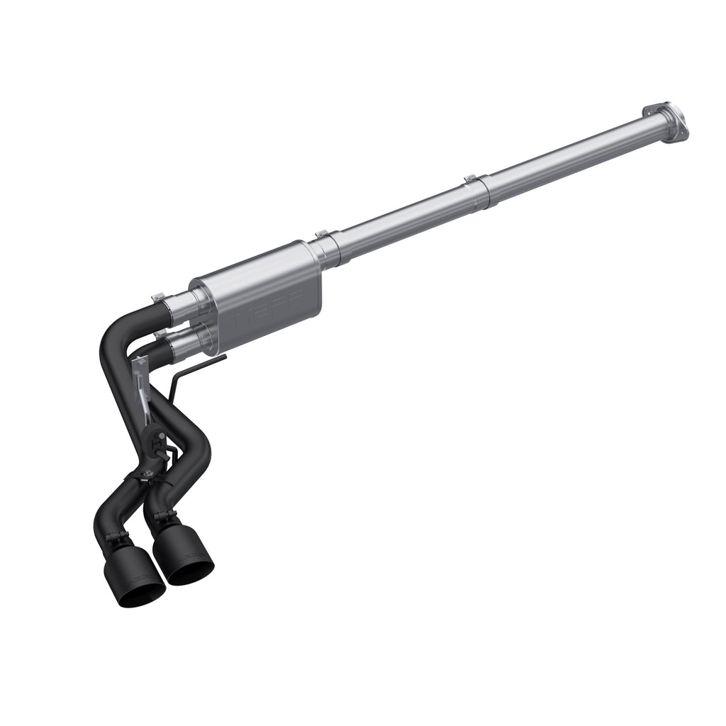 3 inch Cat-Back 2.5 inch Dual Pre-Axle (Race Profile) Black Coated  21-Up F-150 MBRP