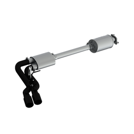 3 Inch Cat Back Exhaust System Pre-Axle Dual Outlet Black Coated Street Version For 15-20 Ford F-150 MBRP