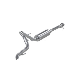 03-24 Toyota 4Runner 11-16 Toyota Land Cruiser Prado Armor Lite Aluminized Steel 2.5 Inch Cat-Back High Clearance Turn Down Single Rear Exit MBRP Exhaust System