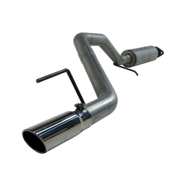 Cat Back Exhaust System Single Side Aluminized Steel For 05-10 Jeep Grand Cherokee 4.7L, 5.7L Hemi MBRP