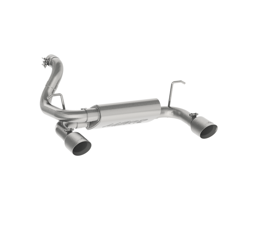 Jeep 2.5 Inch Axle Back Dual Rear Exit Armor Plus Series For 18-Up Wrangler JL 2/4 DR 3.6L MBRP