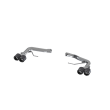 Load image into Gallery viewer, Porsche 2.5 Inch Axle Back Dual Split Rear Bypass Armor Pro Series Carbon Fiber Tips For 14-Up Porsche Macan MBRP