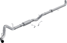Cargar imagen en el visor de la galería, 2001-2004 Chevrolet/GMC Silverado/Sierra 2500/3500 6.6L EC/CC 4 Inch Downpipe-Back Single Side Exit Aluminized Steel MBRP