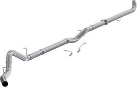 2001-2004 Chevrolet/GMC Silverado/Sierra 2500/3500 6.6L EC/CC 4 Inch Downpipe-Back No Muffler Single Side Exit Aluminized Steel MBRP