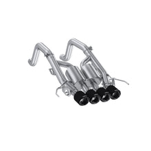 Cargar imagen en el visor de la galería, 14-19 Chevrolet Corvette C7 6.2L, Armor Pro 3-Inch Axle-Back Dual Split Rear Quad Outlet with Carbon Fiber Tips, Active MBRP