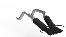 Load image into Gallery viewer, Corvette 3 Inch Axle Back Dual Rear With Quad Tips Armor BLK Series For 14-19 Chevrolet Corvette MBRP