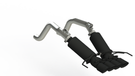 Corvette 3 Inch Axle Back Dual Rear With Quad Tips Armor BLK Series For 14-19 Chevrolet Corvette MBRP