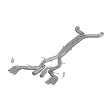 Load image into Gallery viewer, 3 Inch Dual Cat Back Exhaust System Quad Tips Aluminized Steel Race Version For 16-24 Chevrolet Camaro, V8 6.2L 6 Speed Coupe Only 17-24 Chevrolet Camaro ZL1- Coupe Only MBRP
