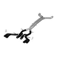 Cargar imagen en el visor de la galería, 3 Inch Dual Cat Back Exhaust System Quad Tips Black Coated Race Version For 16-24 Chevrolet Camaro, V8 6.2L 6 Speed Coupe Only 17-24 Chevrolet Camaro ZL1- Coupe Only MBRP