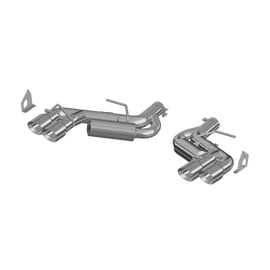 Chevrolet 3 Inch Dual Axle Back Quad Tips Aluminized Steel For 16-24 Chevrolet Camaro SS V8 6.2L 17-24 Chevrolet Camaro ZL1 MBRP