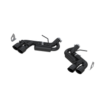 Load image into Gallery viewer, 3 Inch Dual Axle Back Quad Tips Armor BLK For 16-24 Chevrolet Camaro SS V8 6.2L 17-24 Chevrolet Camaro ZL1 MBRP