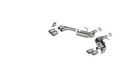 Exhaust Pipe 2.5 Inch Dual Axle Back NPP For 16-24 Camaro V6 3.6L With Quad 4 Inch Dual Wall Tips T304 Stainless Steel MBRP