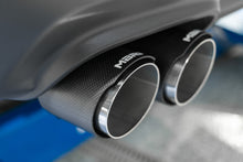 Load image into Gallery viewer, 15-23 Dodge Challenger T304 Stainless Steel 3 Inch Dual Cat Back Quad Tips with Carbon Fiber Tips (Race Version) Exhaust System MBRP
