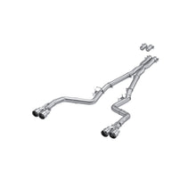 Cargar imagen en el visor de la galería, 15-23 Dodge Challenger Aluminized Steel 3 Inch Dual Cat Back Quad Tips (Race Version) Exhaust System MBRP