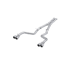 Cargar imagen en el visor de la galería, 2015-2016 Dodge Challenger Aluminized Steel 3 Inch Dual Rear Cat-Back Quad Tips (Race Version) Exhaust System MBRP