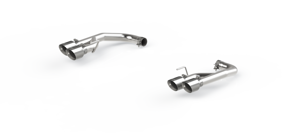 Exhaust Pipe 2.5 Inch Axle Back With Quad 4 Inch Dual Wall Tips For 18-23 Ford Mustang GT 5.0L Non Active Exhaust T304 Stainless Steel MBRP