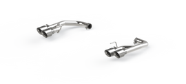Exhaust Pipe 2.5 Inch Axle Back With Quad 4 Inch Dual Wall Tips For 18-23 Ford Mustang GT 5.0L Non Active Exhaust T304 Stainless Steel MBRP