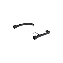 Load image into Gallery viewer, 2015-Up Ford Mustang 2.3L EcoBoost Armor BLK Black-Coated Aluminized Steel 2.5 Inch Axle-Back Dual Split Rear With Black Tips MBRP