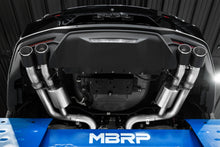 Cargar imagen en el visor de la galería, 24-Up Ford Mustang GT S650 5.0L 3 Inch Cat-Back Exhaust System, Armor Pro T304 Stainless Steel Quad Rear Exit With Carbon Fiber Tips, Active, MBRP