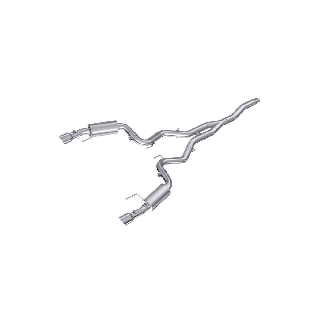 3 Inch Cat Back Exhaust System For 15-Up Ford Mustang 2.3 EcoBoost and 19-Up Ford Mustang 2.3L EcoBoost Dual Split Rear Street Version 4.5 Inch Tips T409 Stainless Steel MBRP