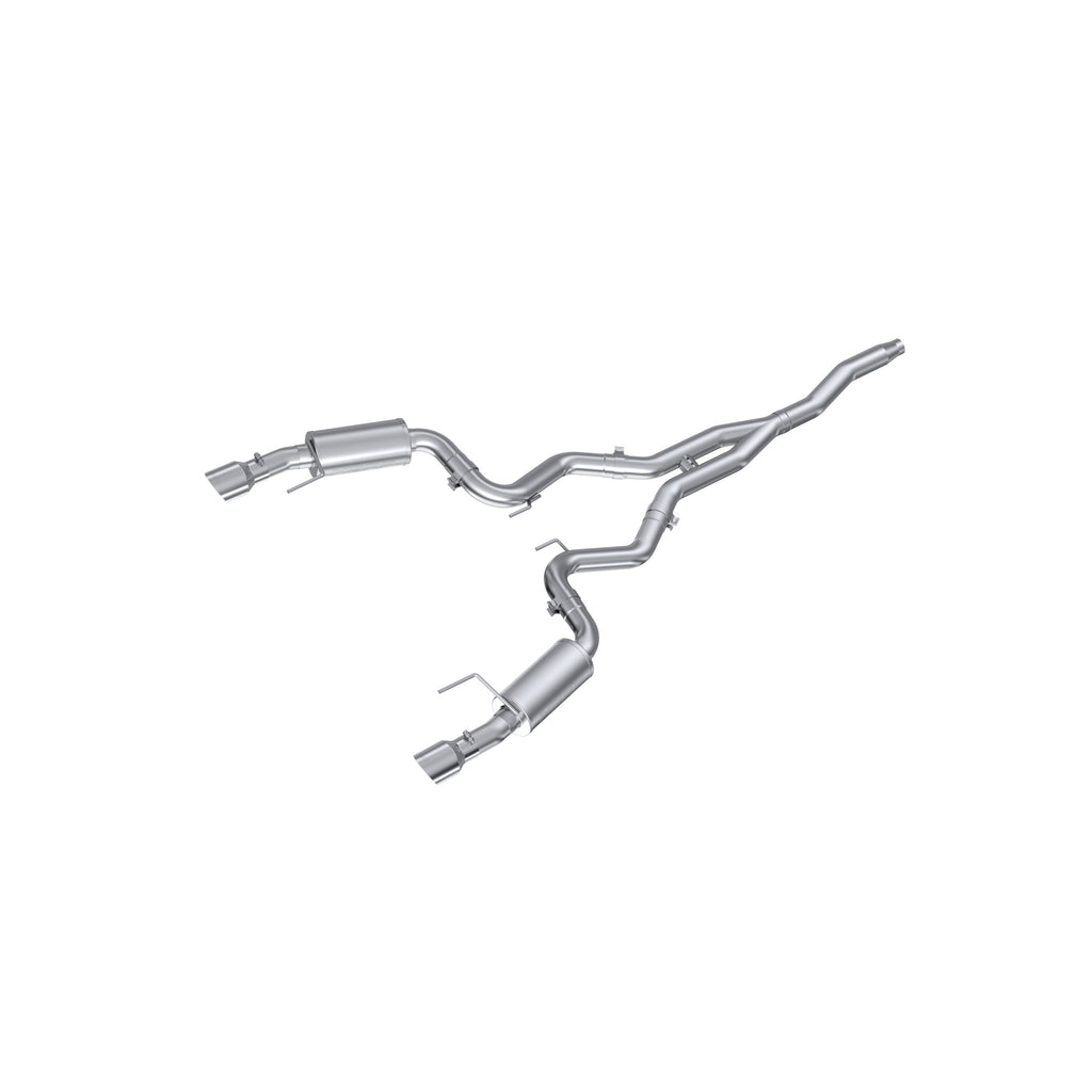 3 Inch Cat Back Exhaust System For 15-Up Ford Mustang 2.3 EcoBoost and 19-Up Ford Mustang 2.3L EcoBoost Dual Split Rear Street Version 4.5 Inch Tips Aluminized Steel MBRP