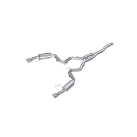 3 Inch Cat Back Exhaust System For 15-Up Ford Mustang 2.3 EcoBoost and 19-Up Ford Mustang 2.3L EcoBoost Dual Split Rear Street Version 4.5 Inch Tips Aluminized Steel MBRP