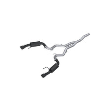 Load image into Gallery viewer, 3 Inch Cat Back Exhaust System For 15-18 Ford Mustang 2.3 EcoBoost and 19-Up Ford Mustang 2.3L EcoBoost Dual Split Rear Street Version 4.5 Inch Tips Armor BLK MBRP