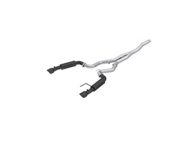 3 Inch Cat Back Exhaust System Dual Split Rear For 15-Up Ford Mustang 2.3 EcoBoost Race Version 4.5 Inch Tips Black MBRP
