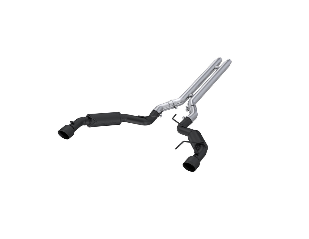 3 Inch Cat Back Exhaust System Dual Split Rear Race Version 4.5 Inch Tips For 15-17 Ford Mustang GT 5.0 Coupe Only Armor BLK MBRP