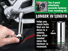 Load image into Gallery viewer, SK Tools 1/4" Drive 12 Pce Metric Deep Chrome Socket Set | SK01345