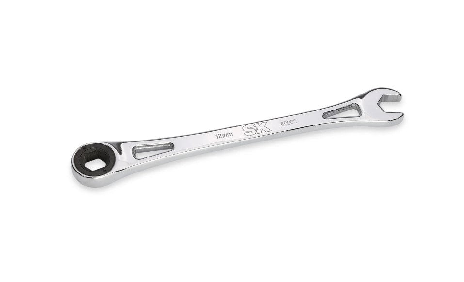 SK Tools 12 Piece Metric X-Frame Combination Ratcheting Wrench Set | SK80019