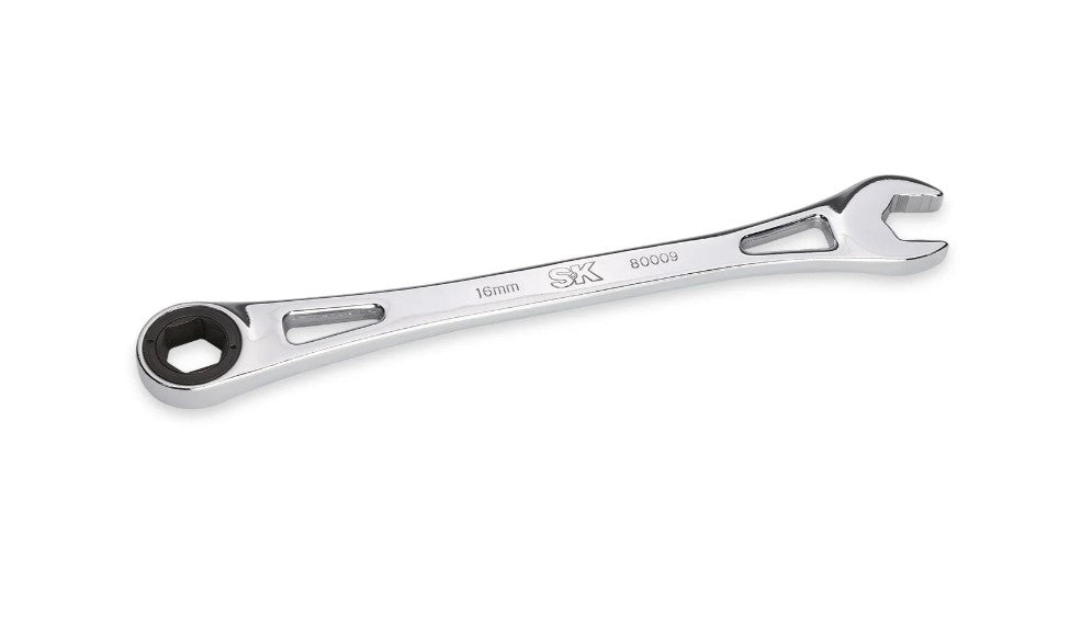 SK Tools 12 Piece Metric X-Frame Combination Ratcheting Wrench Set | SK80019